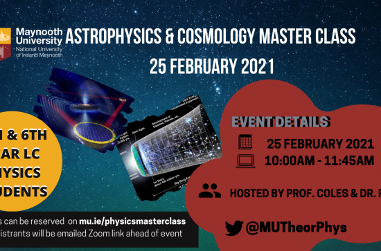 Astrophysics & Cosmology Masterclass, MU Department of Theoretical Physics | Maynooth University